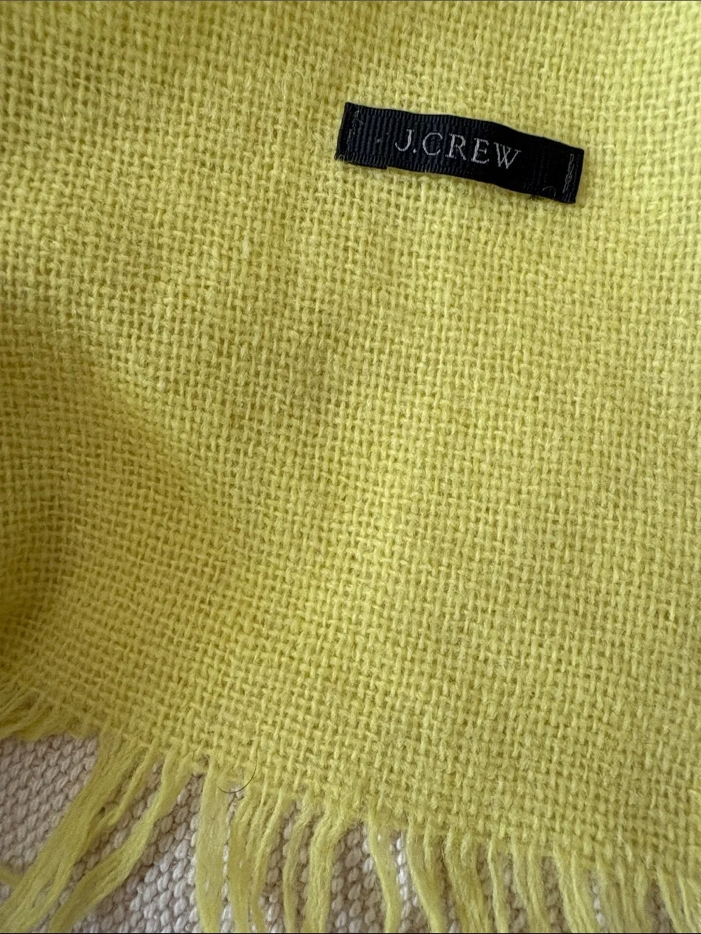 J. CREW Citrus Yellow Scarf